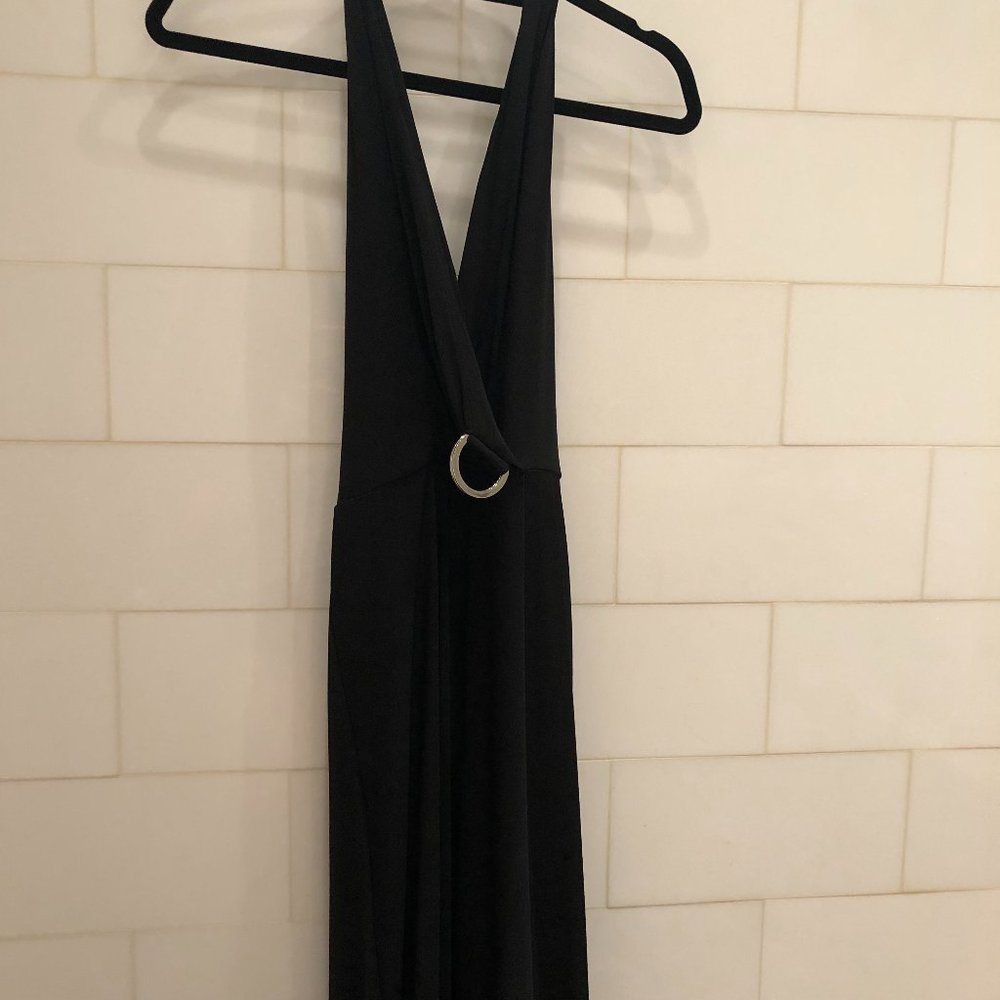 Black Halter Maxi Dress